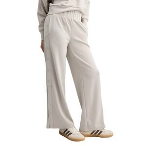 FLX High Rise Solace Side Snap Pants XL Cream Ivory Track Pant Sporty Minimalist